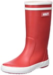 Aigle Unisex Kid's Lolly Pop 2 Rain Boot, Red/White, 4 UK