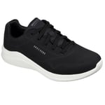 Skechers Mens Ultra Flex 2.0 Vicinity 232209-Bkw Black/White Lace Up Shoe