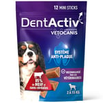 Vetocanis | Dentactiv | Stick Dentaire Chien | Friandises pour Chien Gourmandes | pour l'Hygiène et Santé du Chien | Riche en Viande | 85% de Boeuf | Recommandé par Les Vétérinaires | Chien 2 à 15 kg