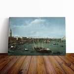 Big Box Art Canvas Print Wall Art Giovanni Canaletto San Marco, Venice | Mounted & Stretched Box Frame Picture | Home Decor for Kitchen, Living Room, Bedroom, Hallway, Multi-Colour, 24x16 Inch