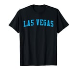 Las Vegas NV Varsity Style Sin City Throwback Blue T-Shirt