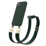 Phone chain for Apple iPhone 13 wide band for Apple iPhone cover cord Green