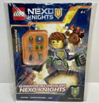 LEGO NEXO KNIGHTS - Livre jeux + Figurine L’écuyer Robot D’aaron - NEUF