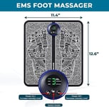 EMS Foot Massager, Foot Massagers for Pain and Circulation, Feet Massager, LCD D