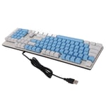 104 Key Mechanical Keyboard Blue Switch RGB USB Wearproof Scratch Resistant Set