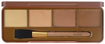 Essentials Define Palette de Bronzeurs et de Enlumineurs avec Pinceau pour le Visage - Palette de Maquillage Professionnel à Emporter - Coffret pour Filles, Adolescentes et Femmes