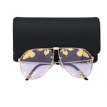 DOLCE & GABBANA DJ KHALED Pilot Style Metal Sunglasses DG 2248 Gold Purple