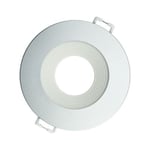 Collerette Downlight Ronde Design Argent pour Ampoule LED GU10/GU5.3