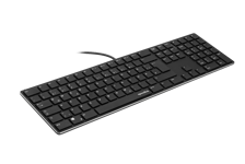 Speedlink - RIVA Slim Metal Scissor Keyboard, musta - Nordic Layout