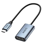 KOZYC USB C vers HDMI 4K Adapter, Type C vers HDMI convertisseur Compatible avec Thunderbolt 3, DP 1.2/1.4 Mode Alt Prend en Charge 4K 30 Hz, 3D, Copie et Affichage étendu pour Ordinateur