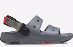 Crocs Childrens Unisex All Terrain Two Strap Sandal Junior - Grey - Size UK 11 Kids