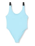 Calvin Klein Maillot de Bain Femme Scoop Back One Piece Nylon Dos Échancré, Bleu (Blue Punch), XL