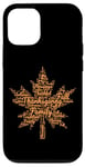 iPhone 12/12 Pro Thanksgiving Maple Leaf Word Cloud for Family Tradition Fall Case