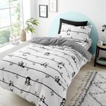 Mono Panda Duvet Cover and Pillowcase Set