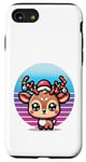 Coque pour iPhone SE (2020) / 7 / 8 Vacances de renne bois mignons Le Père Noël organise des