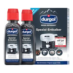 DURGOL descaler descaling all coffee machines Tassimo,Nespresso,Dolce Gusto x 2