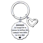 GUOYU Maman Porte-clés Maman Cadeau Forme Fille Fils, Cadeau de fête des Mères, Cadeau Anniversaire pour Maman Mere (1) (1)