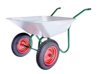 Awtools Garden Wheelbarrow 100L Two Wheels (Aw00008)