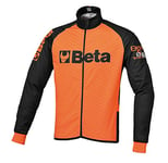 Veste de vélo noire/orange "bêta"