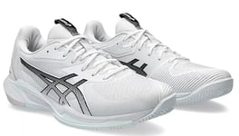 ASICS Homme Solution Speed FF 3 Clay Sneaker, White/Black, 40.5 EU