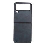 &eacute;Tui De Protection Pour &eacute;Cran Pliable En Cuir Pour Samsung Galaxy Z Flip 4, Bleu