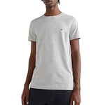 Tommy Hilfiger Men's Core Stretch Slim C-Neck Tee Mw0mw27539 S/S T-Shirts, Grey (Light Grey Heather), S