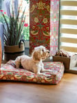 Morris & Co. Strawberry Thief Dog Mattress, Red