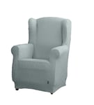 Estoralis | Borneo | Housse de Chaise à Oreilles | Tissu Super élastique C/ 04 Bleu | pour Fauteuil à Oreilles de 70 à 110 cm. | Protecteur de qualité | Adaptable à Tous Types de bergères