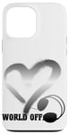 Coque pour iPhone 13 Pro Max Casque Musique Coeur Techno House Amour