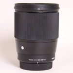 Sigma Used 16mm f/1.4 DC DN Contemporary Lens Micro Four Thirds