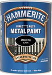 ICI 5084867 5L Hammerite Smooth Metal Paint - Black