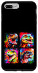 Coque pour iPhone 7 Plus/8 Plus Dinosaure T Rex Pop Art Dessin Coloré Peinture