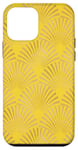 Coque pour iPhone 12 mini Ambre Glow Jaune Orange Art Déco Motif éventail