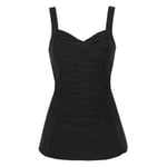 Damella Esther Basic Swimsuit Dress Svart 46 Dam