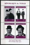 CHAD 2019 LAUREL AND HARDY STAN LAUREL OLIVER HARDY COMEDY STAMP SHEET MINT NEVER HINGED (NL73)