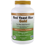 Red Yeast Rice Gold Cholesterol Support - 600 mg 240 Veg cap IP-6 International