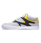 DC Shoes Homme Kalis Vulc Mid Basket, Gris, Noir, Jaune, 40 EU