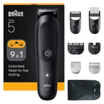 Braun - All-in-One-Sett Series 5, 9-i-1 Grooming, AIO5540 - Sort