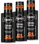 Alpecin Black Mens Shampoo with new Fragrance 3x 250ml | Hair Growth Shampoo | |