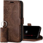 Surazo Leather Wallet Mobile Phone Case Compatible with Samsung Galaxy A54 - Flip & Fold Smartphone Case with Stand, RFID Blocker, Magnet Closure, 3 Slots for Bank Cards - Handcrafted European Leather