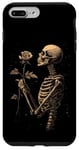 iPhone 7 Plus/8 Plus Satanic Skull Rose Gothic Skeleton Holding Rose Case