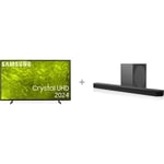 Samsung 55" DU7172 – 4K LED TV + HW-Q800D 5.1.2 Dolby Atmos Soundbar -tuotepaketti