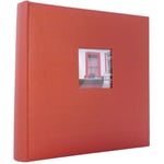 Window Red Traditional Photo Album - 100 Sides - Overall Size 12x11.5"