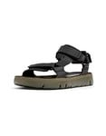 Camper Homme Oruga-K100416 Sandales, Noir, 39 EU