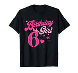 6th Birthday Girl Crown 6 Years Old Bday T-Shirt