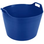 75L Flexi Tub Plastic Trug Bucket Garden Flexible Storage Container Feed, Blue