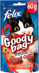 Felix Goody Bag Cat Treat Mixed Grill, 60 - Pack Of 8