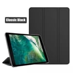 För iPad Air 1 Air 2 A1474 A1475 A1476 Case PU Läder Cover För iPad Air1 Air2 9,7 tum A1566 A1567 Med Smart Sleep iPad Air 2 2014 Black