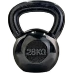 Scsports - Kettlebell - 28 kg Fonte Surface Texturée en Noir - Haltère à Boule Poids pour Entraînements de Fitness et Musculation à Domicile ou Gym