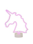 Glow Neon Unicorn Table Lamp, Pink